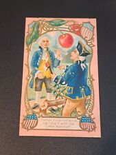 1909 Patriot Postcard Vintage George Washington  picture