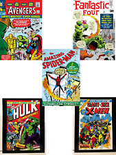COMIC BOOK COVER POSTERS SET AVENGERS 1 HULK 181 XMEN GS 1 SPIDERMAN 1 FF 1 picture