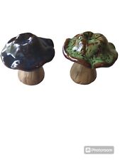 Two Ceramic Mushrooms picture