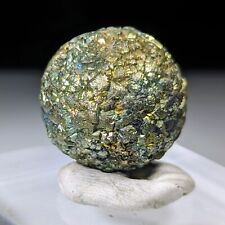 Natural Aesthetic Irredecent Golden Marcasite Var Pyrite Crystal With Rainbow picture