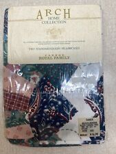 VTG Cannon Royal Family Arch Home Pair Standard Pillowcases NOS-Fantastic Swirl picture