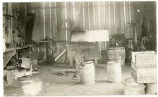 RPPC NY Adirondacks (Beach Photo) Interior Blacksmith or Wagon Shop picture