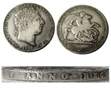 Replica 1PCS British One Crown Coin, 5 Shillings, Silver, George III, 1818 picture