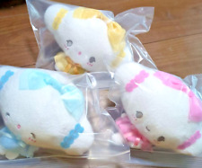 Sanrio Cogimyun Plush Stuffed Toy 16cm Fluffy Ribbon Doll Set 3 Eikoh 2024 NEW picture