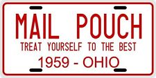 Mail Pouch Tobacco 1959 Ohio License Plate picture