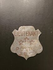 Rare 1930's LIEUTENANT  POST'S J.D.C. pinback badge Post Cereal premium picture
