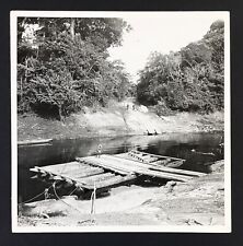 1950s Belgian Congo Africa River African Men Ferry Working Vintage Press Photo picture