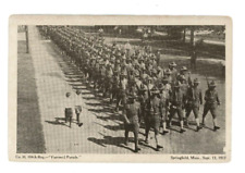 Vintage Military Postcard   104TH REG.  FARWELL PARADE  1917    UNPOSTED picture