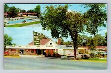 Flint MI-Michigan, Elms Motor Lodge, Advertisement, Antique, Vintage Postcard picture