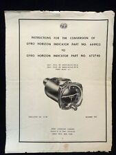 H-5 Conversion Gyro Horizon Sperry Gyroscope Instructions / Manual 1953 picture