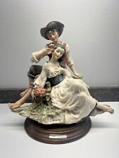 Giuseppe Armani Capodimonte COUNTRY LOVERS Statue 1981 Signed *Ships from USA picture