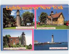 Postcard Lighthouses of New York USA picture