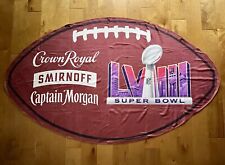 CAPTAIN MORGAN NFL SUPER BOWL LVIII PIGSKIN FOOTBALL FLEECE THROW BLANKET NEW picture
