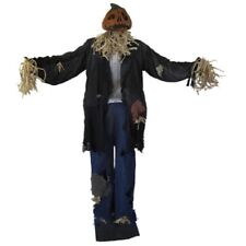 Scarecrow Prop Halloween Pumpkin Head Scary Decoration Life Size Fall Corn Maze picture