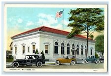 c1920's Post Office Cars Street View Waycross Georgia GA Vintage Postcard picture