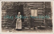 Kingsport Tenn TN - TENNESSEE MOUNTAIN CRAFTS SPINNING - RPPC Cline Postcard picture