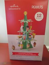 Peanuts Hallmark Countdown Advent Calendar 12 Mini Ornament Tree picture