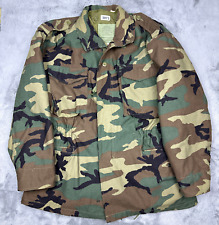 Military Field Jacket Mens Large Regular Camouflage Cold Weather With Liner picture