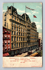 Broadway Central Hotel New York NY Postcard c1907 picture