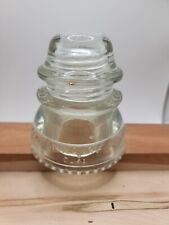 Antique Hemingray 42 Clear Glass Insulator - No Cracks or Chips picture