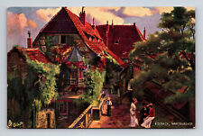 Courtyard of Wartburg Castle Eisenach Germany Raphael Tuck's Oilette Postcard picture