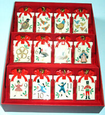 Lenox Twelve Days Of Christmas 12-Piece Ornament Set Large Handpainted New Boxed picture