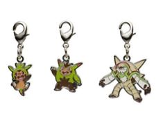 CHESPIN QUILLADIN CHESNAUGHT Pokemon Center Japan Metal Charm SET New on Card picture