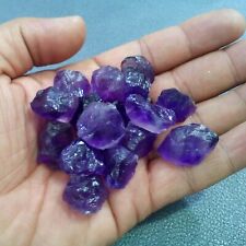 AAA+ Unique Purple Amethyst 20 Piece Raw Size 12-16 MM Rough Crystal For Jewelry picture