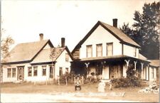 Vintage Postcard RPPC House Residence in Brighton Maine A2 picture