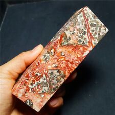 327.2g Natural Polished Leopard print Agate Crystal Madagascar 33X56 picture