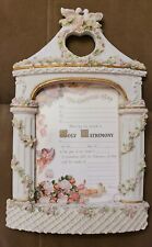 Victorian Romantic Hand Painted 3D  Roses & Doves Wedding Picture Frame picture