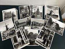 (63) Dutch vintage b&w photos Windmills. Churches. Buildings. People 1960-70s picture
