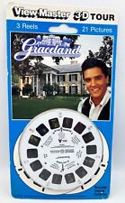 Vintage 1995 ViewMaster 3D Elvis Presley's GRACELAND Tour 3 Reels 21 Pictures picture