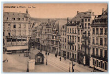 Koblenz a Rhein Germany Postcard On Plan Business Section c1930's Unposted picture