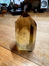 Rare Citrine Smokey Phantom Crystal Laser Point From Zambia Africa Specimen 442 picture