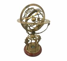 18'' Nautical Antique Brass Sphere Engraved Armillary Globe With Compass picture