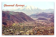 Glenwood Springs Colorado Aerial View Postcard picture