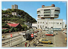 c1960's Parking at Peak Tower Restaurant Hong Kong Unposted Vintage Postcard picture