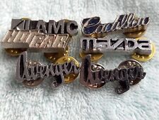 vintage Pin Badges X6  Avenger Mazda AMC Cadillac Used picture