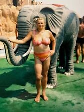 2000s Young Pretty Overweight Woman Bikini Beach Sea Vintage Photo picture