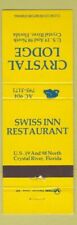Matchbook Cover - Crystal Lodge Crystal River FL Swiss Inn Restaurant picture
