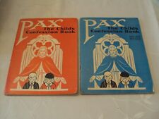 2 VINTAGE  PAX THE CHILD'S CONFESSION BOOKS 1958 AND 1965 RELIGIOUS #ME picture