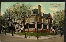 Old Postcard Flory's Residence Residence Mansion Bangor PA 1930-1940s era picture