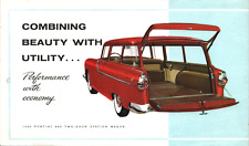 1955 PONTIAC 860 TWO-DOOR STATION WAGON car automobile brochure NATIVE AMERICANS picture
