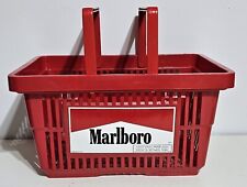 Vintage Philip Morris Marlboro Cigarettes Tobacco Red Shopping Basket 1980’s Man picture