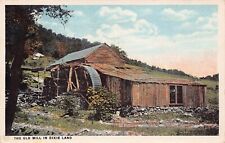 Asheville NC Old Mill Blue Ridge Mountains Log Cabin Vtg Postcard C15 picture