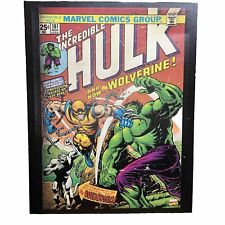 Incredible hulk 181 wood wall art with Wolverine Marvel/Silver Buffalo 19