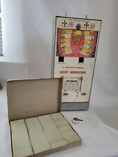 Vintage Lucky Horoscope Coin Op Machine with Numbers & Keys A Birthday Reading picture