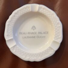 Beau Rivage Palace Lausanne Ouchy Switzerland Round Porcelain Ashtray Eschenbach picture