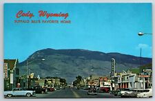 Buffalo Bill's Favorite Home Street View Cody Wyoming Postcard Unposted Nice picture